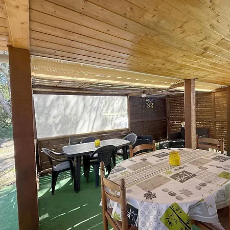 Mobilhome Terrain Privé Cuisine D été Sud Corse Camping Porto Vecchio
